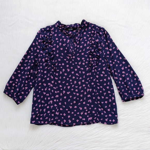 & Other Stories Ditsy Floral Print Ruffle Top | 4 - Picture 6 of 13